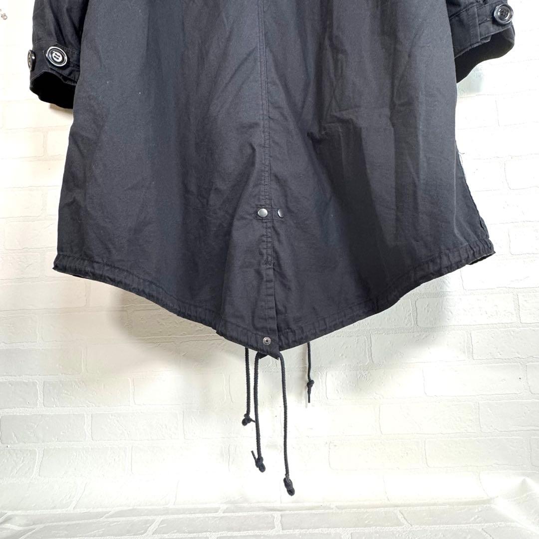 HOUSTON 美品 モッズコート M-51フィッシュテールパーカーM ブラック