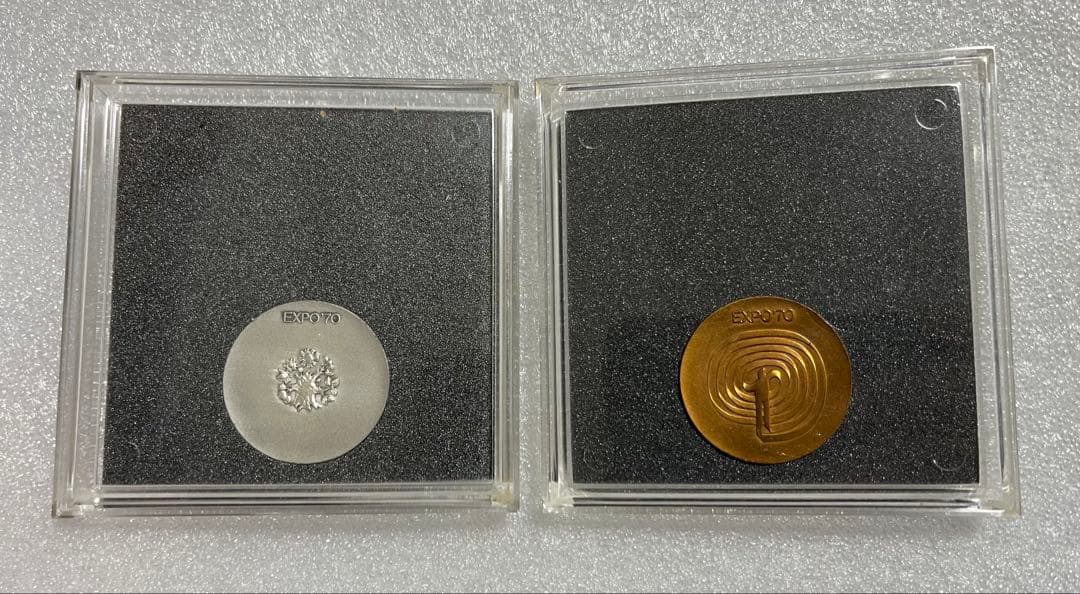 日本万国博覧会記念メダル　EXPO70 1970年大阪万博　　銀、銅セット
