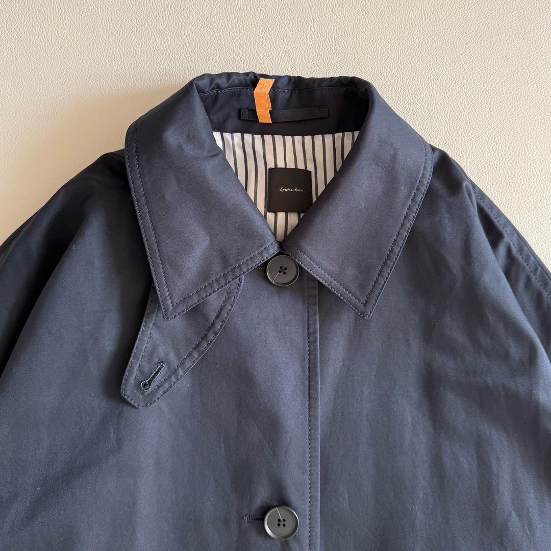 美品　25SS　スピック&スパン　T/Cギャバジンステンカラーコート　36