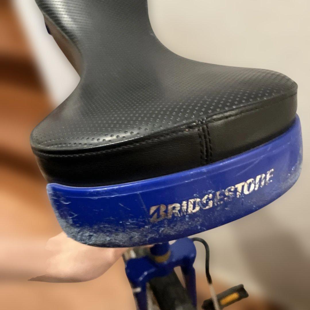 一輪車　ブリヂストン　20インチ　青　スタンドつき