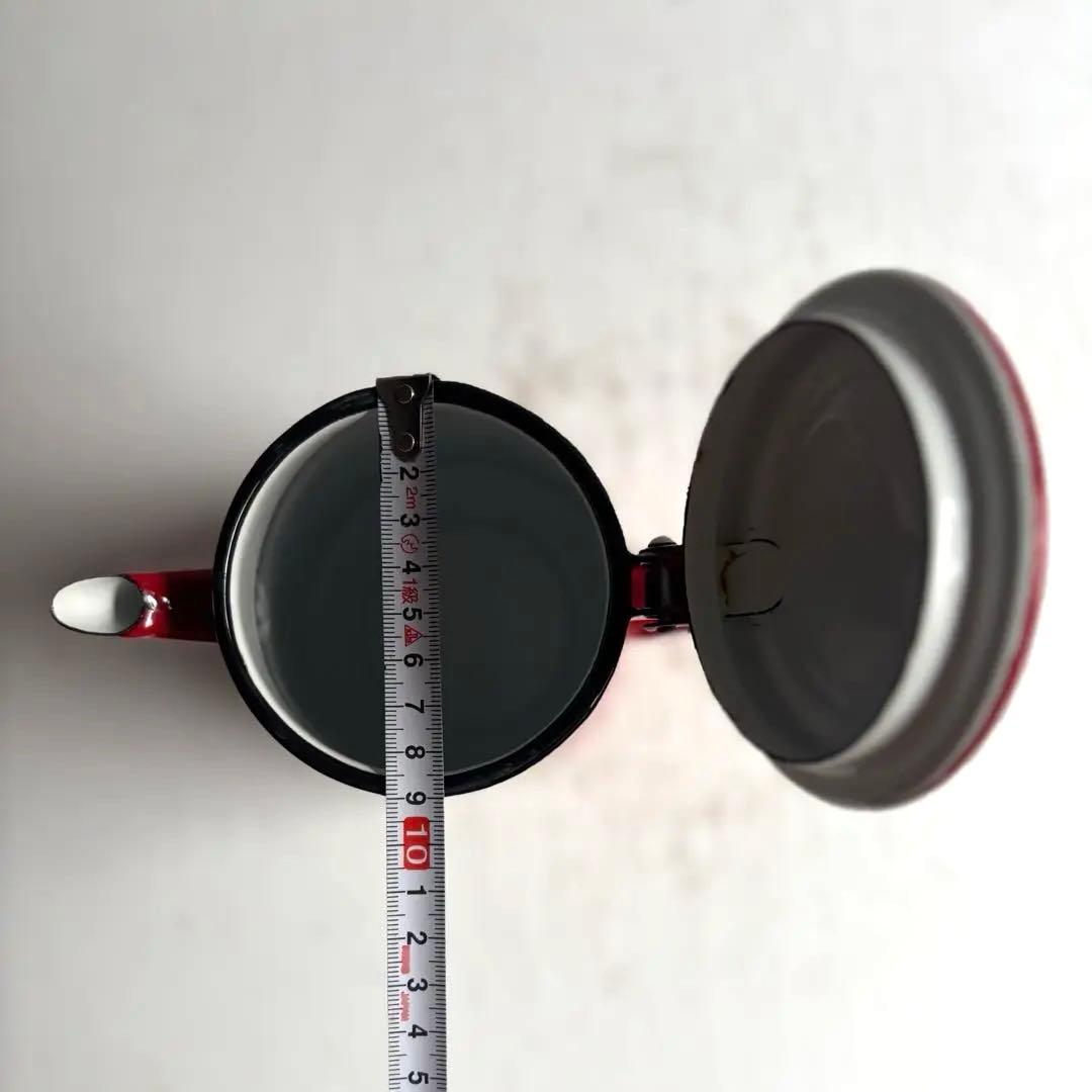 022 パリ 蚤の市購入 Smaltum製 チェコ ブラハ 琺瑯ケトル ホーロー