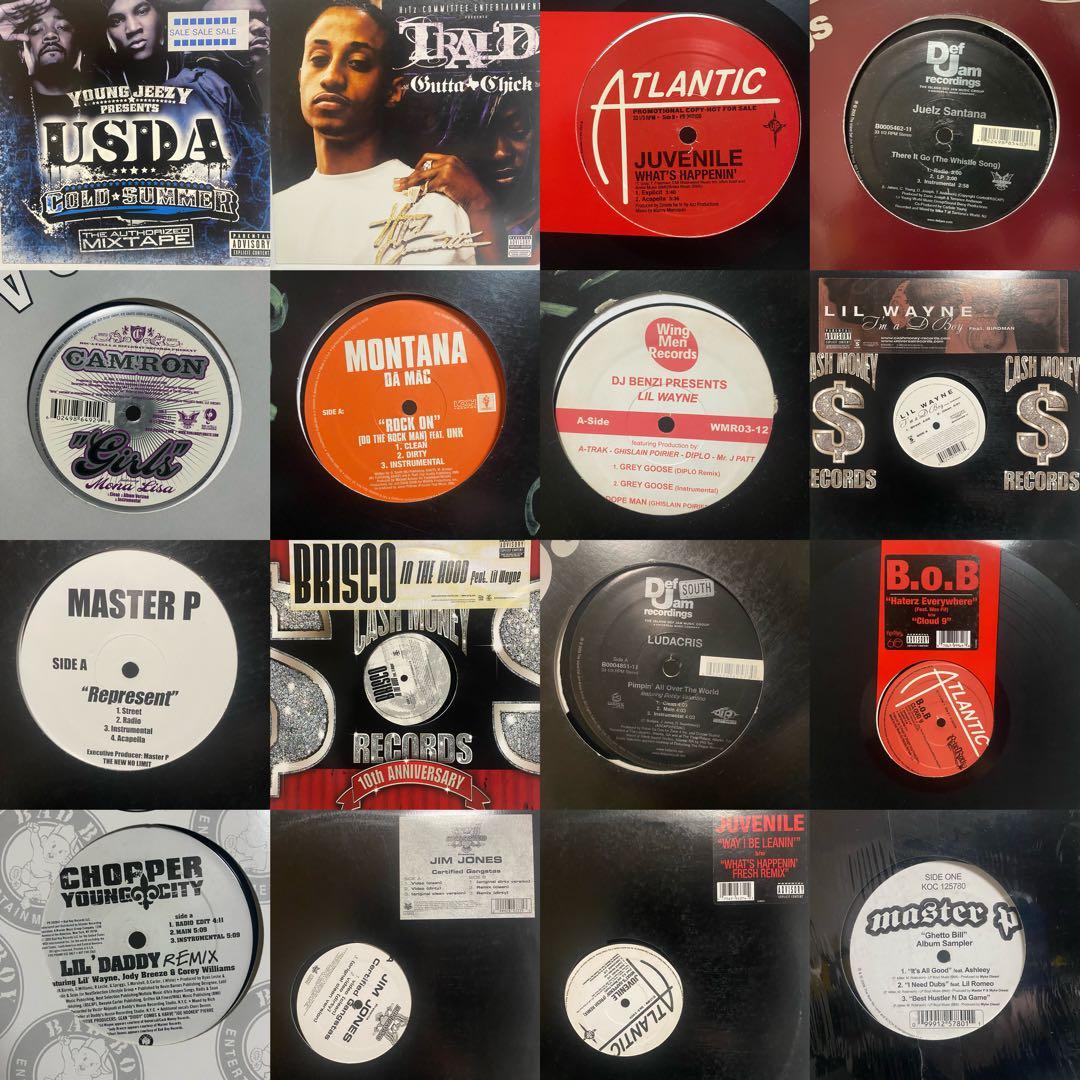 大量箱売り SOUTH HIPHOP レコード 60枚セット　まとめ売り サウス