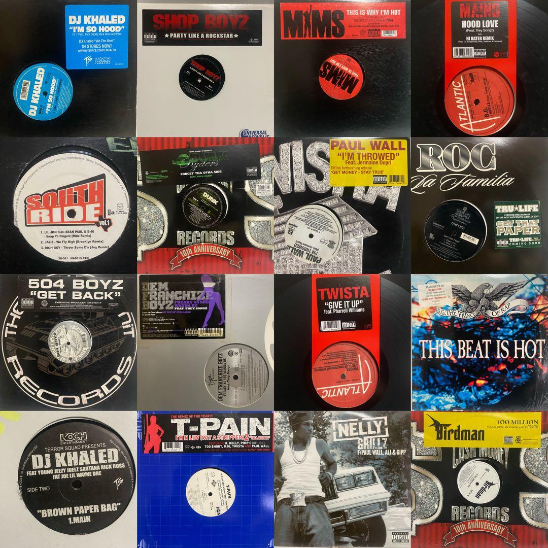 大量箱売り SOUTH HIPHOP レコード 60枚セット　まとめ売り サウス