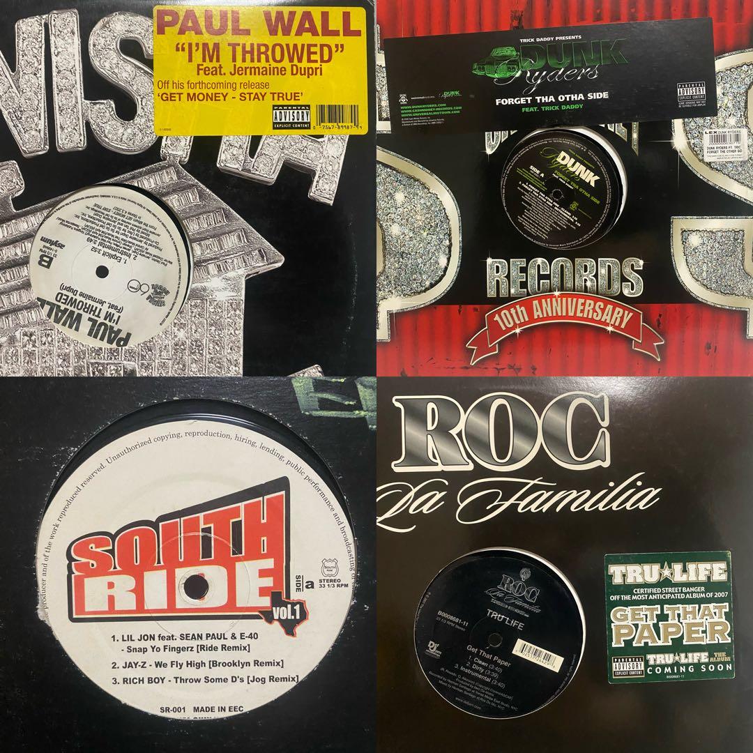 大量箱売り SOUTH HIPHOP レコード 60枚セット　まとめ売り サウス