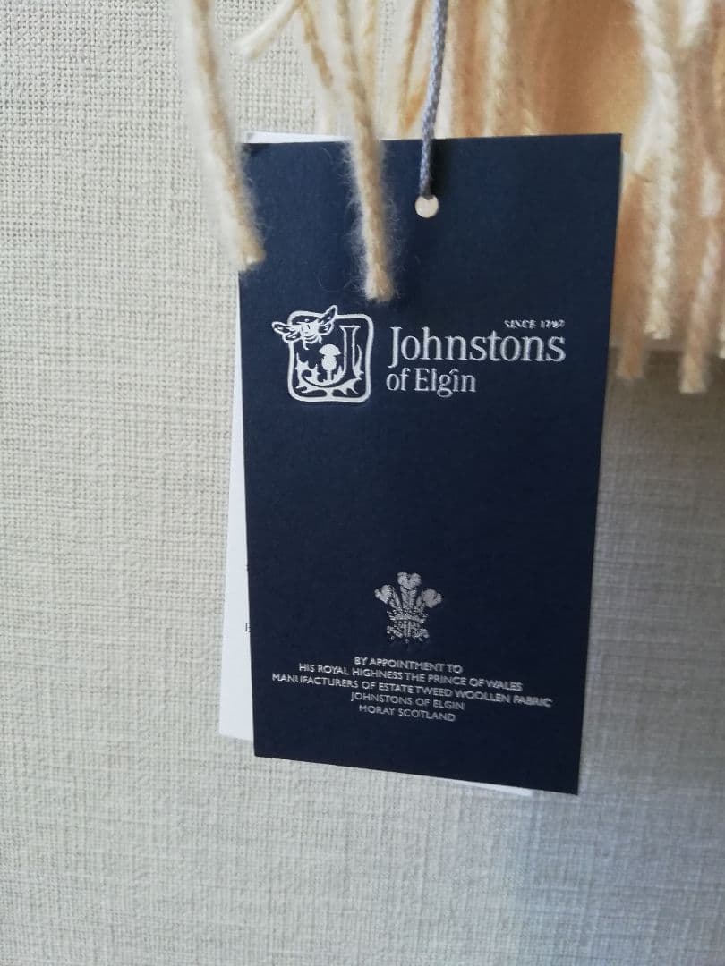 johnstons 大判ストール　cream　旧タグ正規品