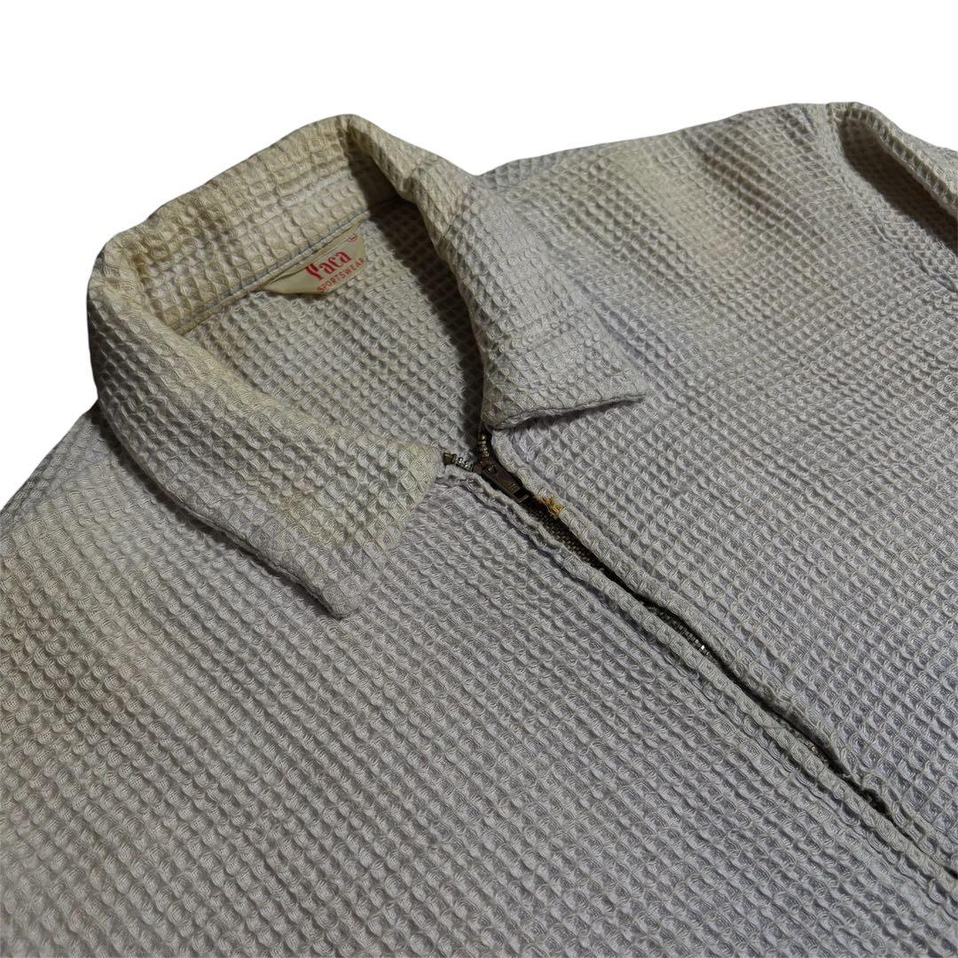 レア　50s PACA ワッフル生地　ブルゾン　usa製 ヴィンテージ　パープル