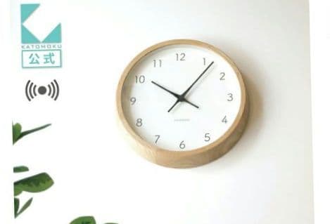 KATOMOKU 電波時計 muku clock7 km-60RC ナチュラル