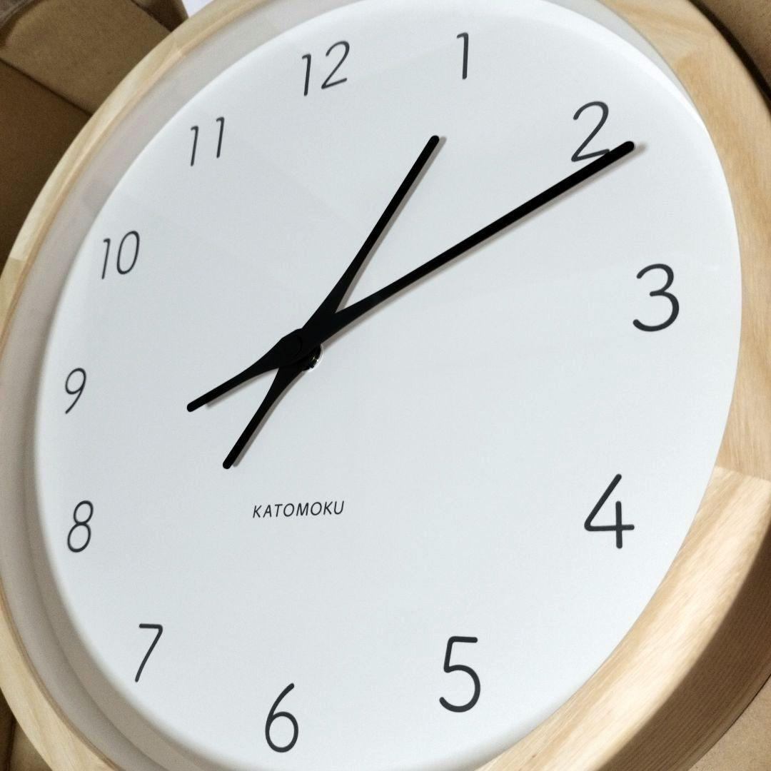 KATOMOKU 電波時計 muku clock7 km-60RC ナチュラル