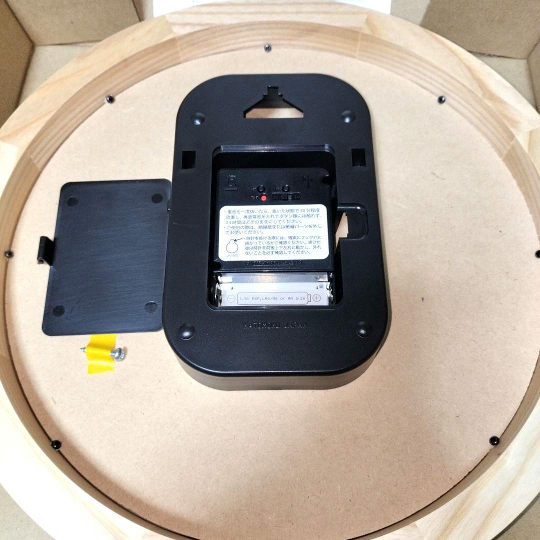KATOMOKU 電波時計 muku clock7 km-60RC ナチュラル