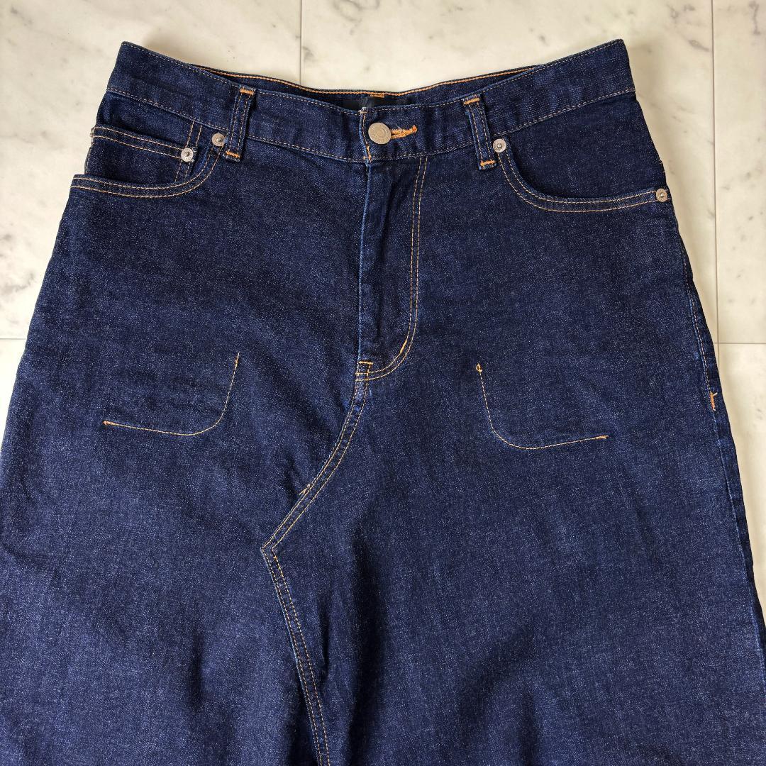 ZUCCa ストレッチ サルエル デニムパンツ M ダークネイビー ズッカ