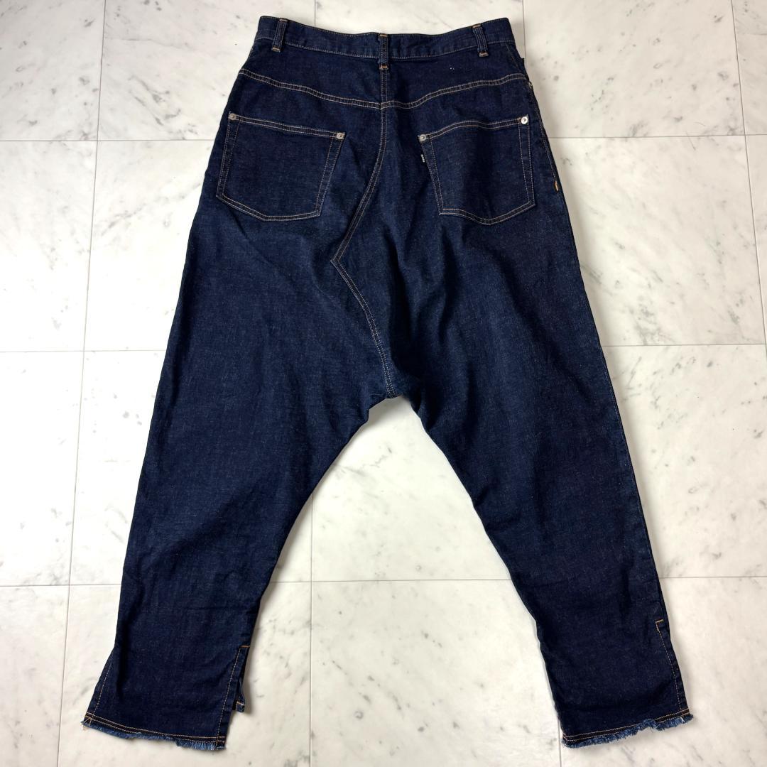 ZUCCa ストレッチ サルエル デニムパンツ M ダークネイビー ズッカ