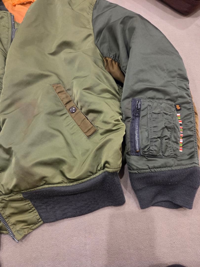 BAL × ALPHA INDUSTRIES MA-1XL バルアルファ カーキ