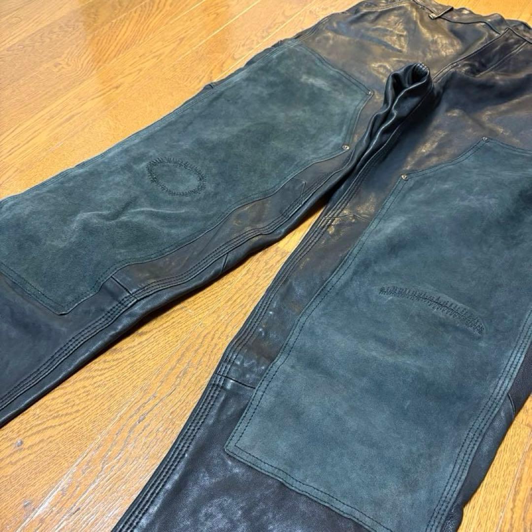 レショップ×ブルーナボイン×TCWNN レザーパンツ 美品 L
