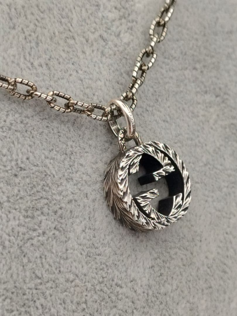 GUCCI ネックレス ダブルジー silver925 インターロッキングG