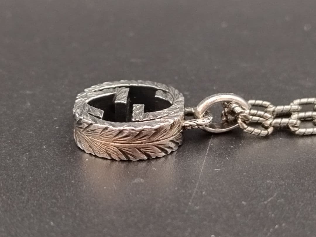 GUCCI ネックレス ダブルジー silver925 インターロッキングG