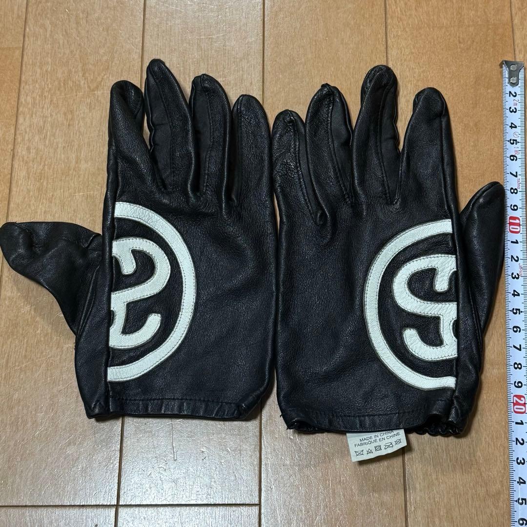 T*e様 Stussy SS LINK LEATHER GLOVES L/XL