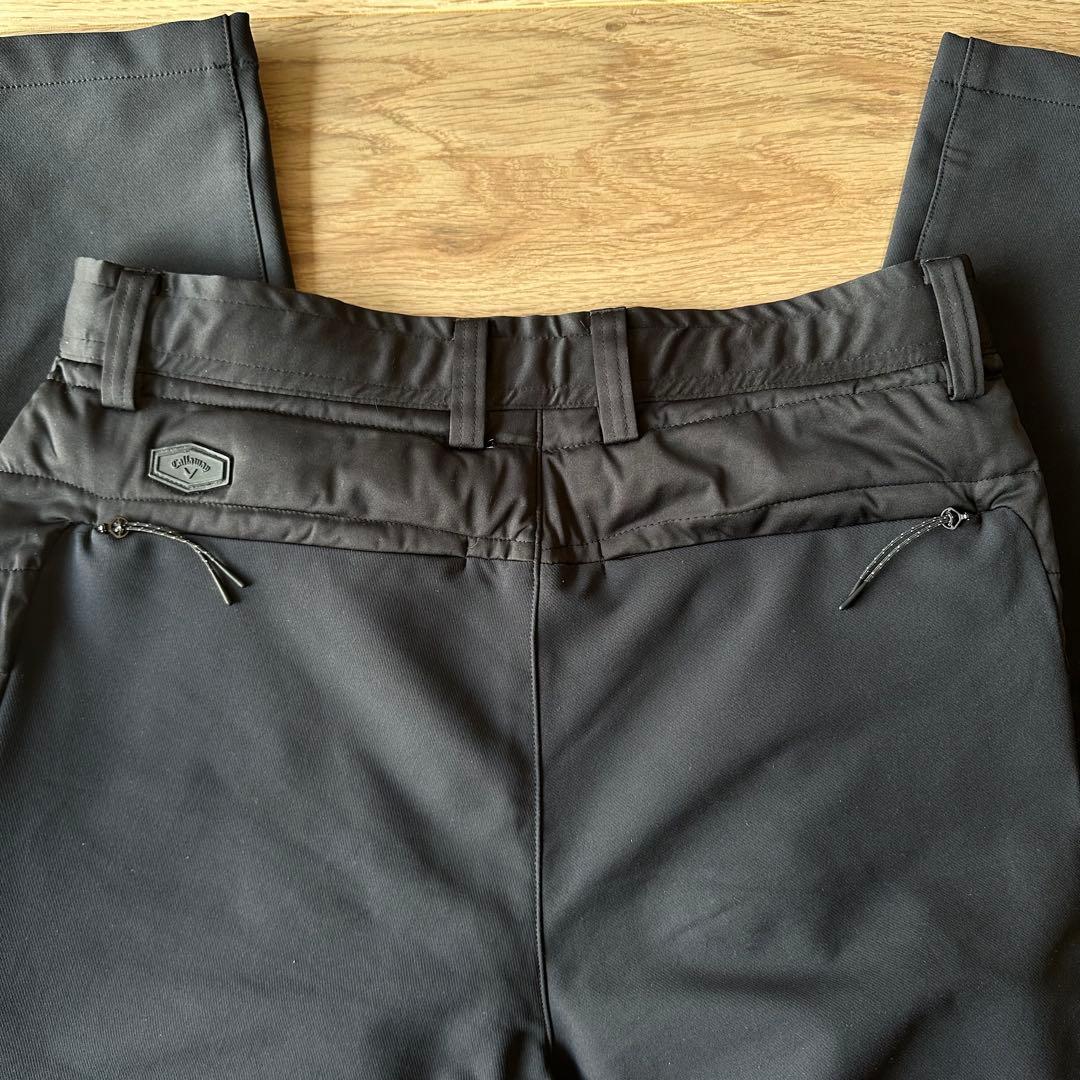 【美品】キャロウェイスターストレッチ切替ジョガーパンツC22226116 M 黒