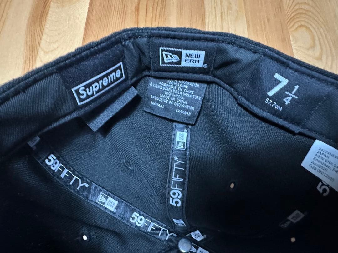 シ*ー様 Supreme NEWERA 59FIFTY ブラックキャップ 7 1