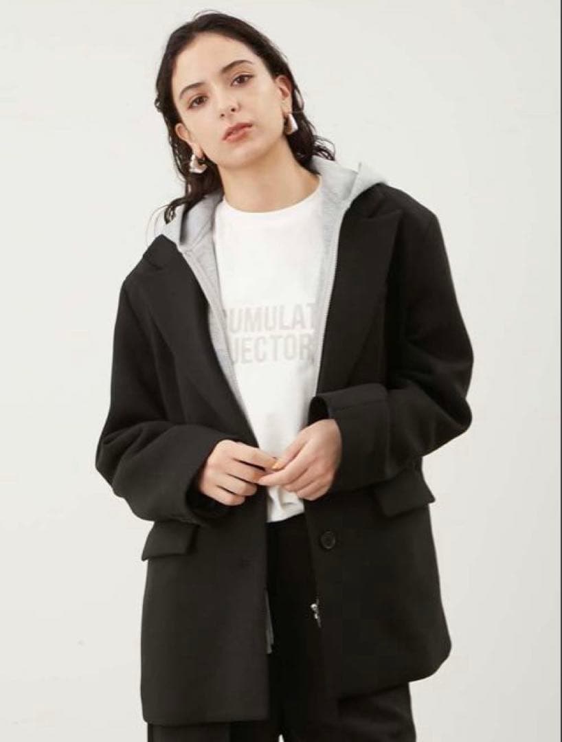 【ミラオーウェン】フードドッキングシングルブレストジャケット　超美品