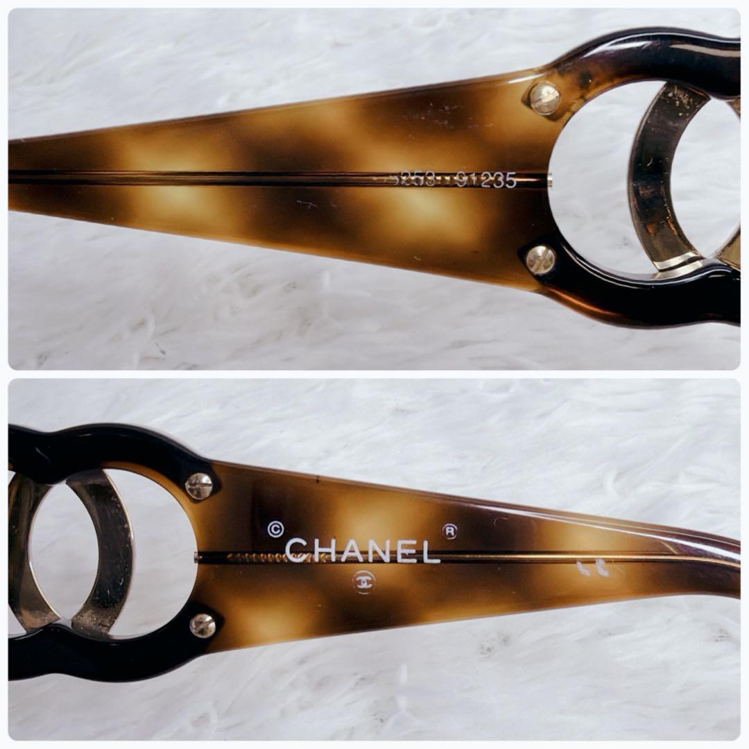 小物 CHANEL archive sunglasses big coco gold