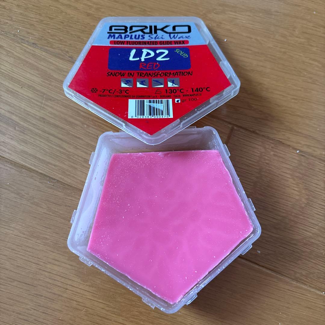 BRIKO LP2 スキー用ワックス レッド・イエロー