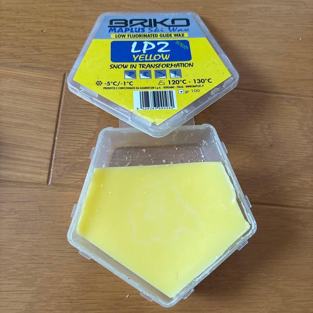 BRIKO LP2 スキー用ワックス レッド・イエロー