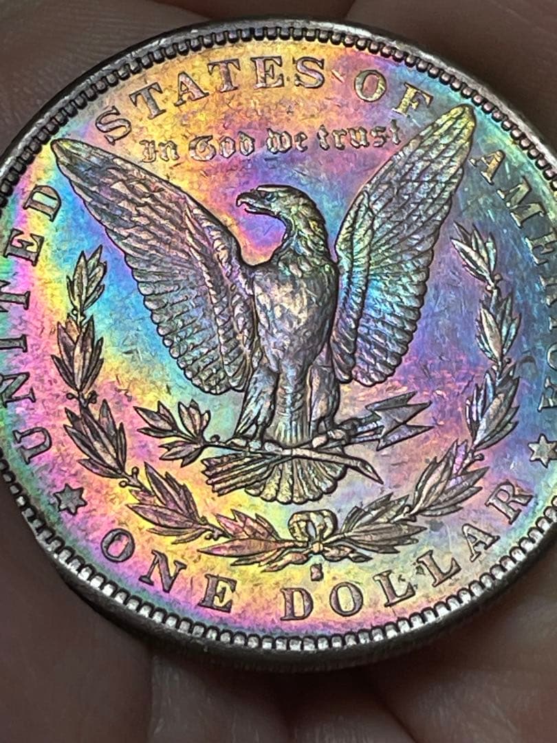 モンスタートーン　アメリカ　1881年　S モルガンダラー　S 銀貨