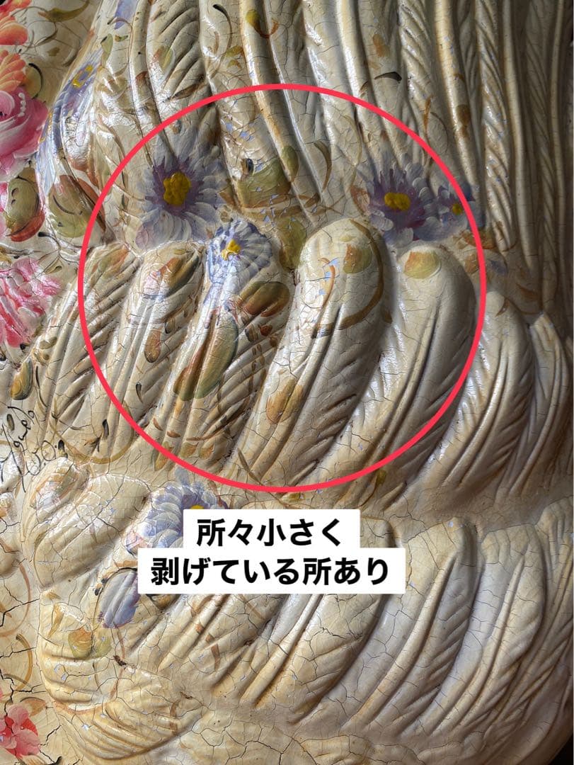 rai＊特大 白鳥 置物 インテリア 傘立て 玄関 アンティーク