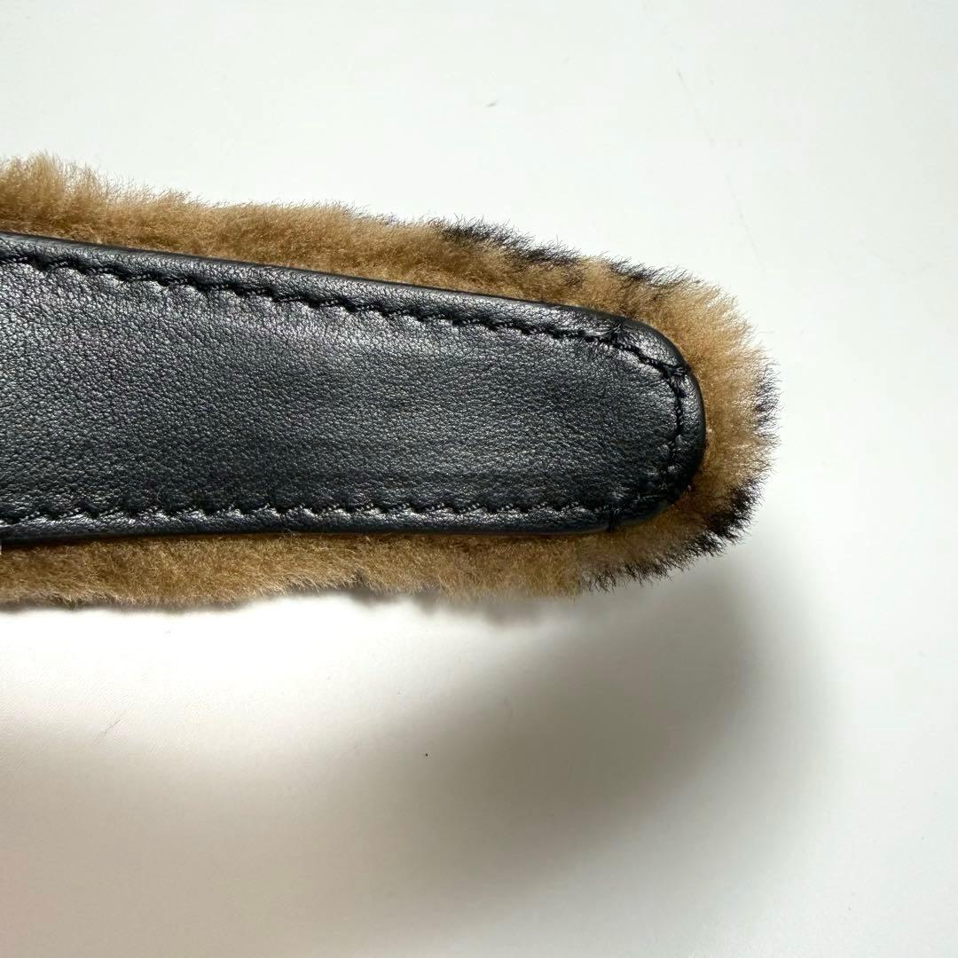 FENDI ズッカ柄 ファー カチューシャ