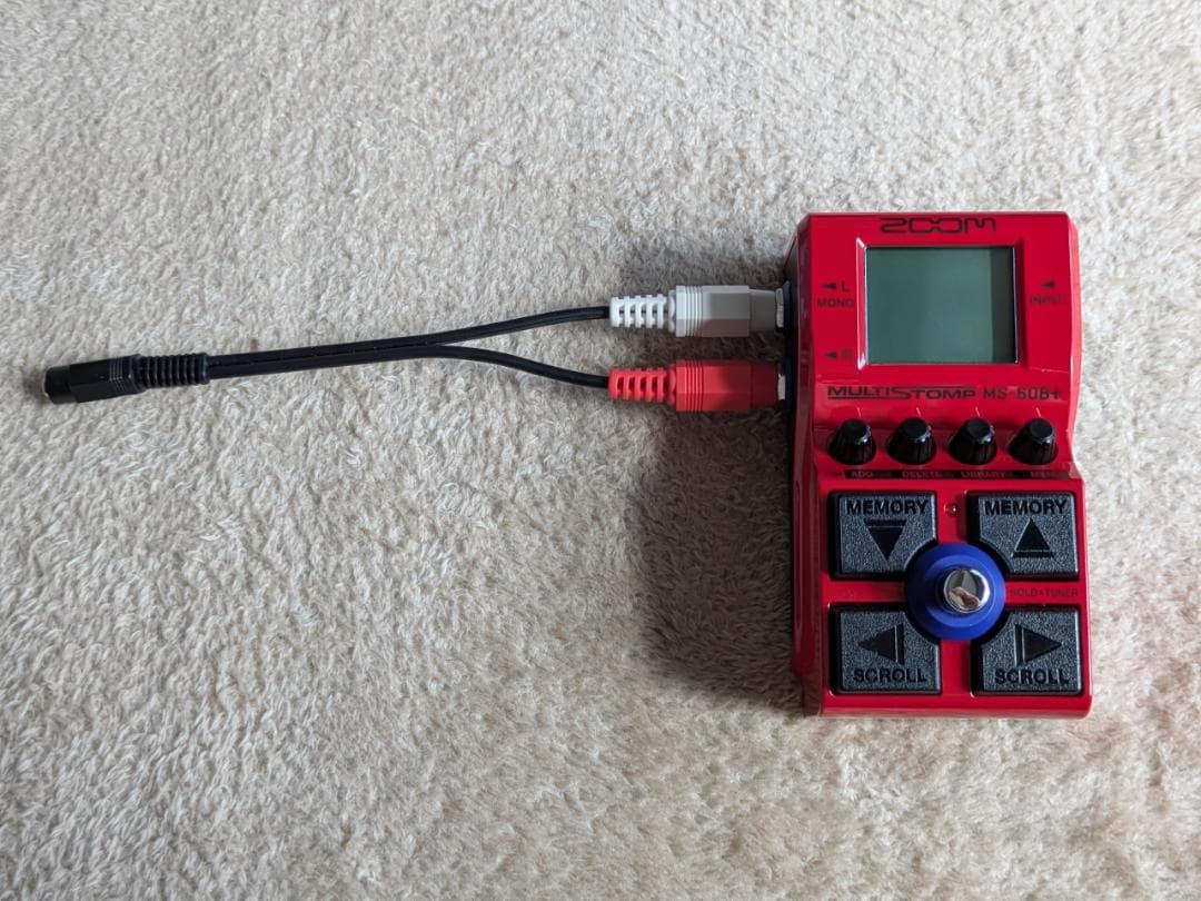 ZOOM MS-60B+ 、ACアダプター、オーディオ変換ケーブル