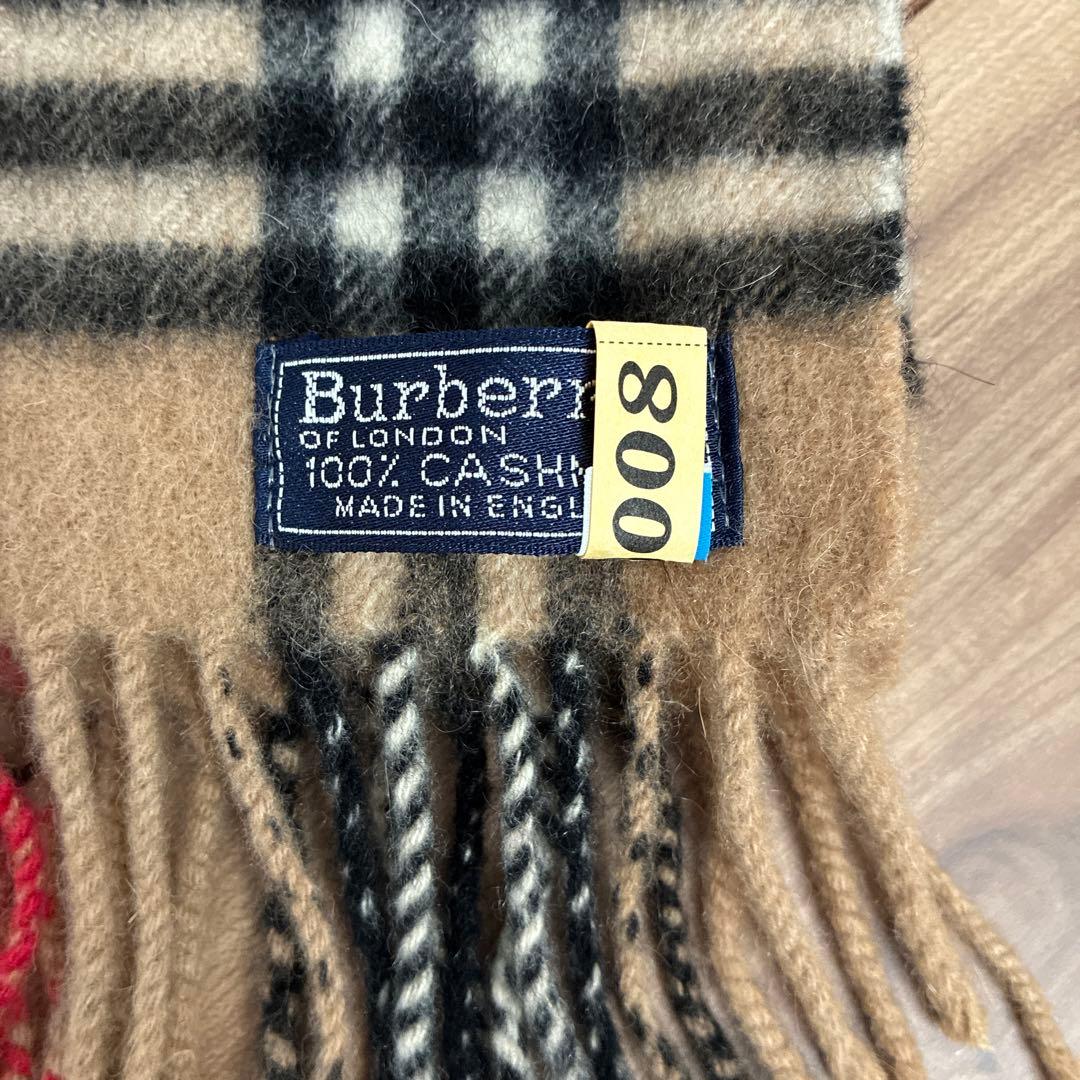 BURBERRY マフラー カシミヤ100% バーバリー