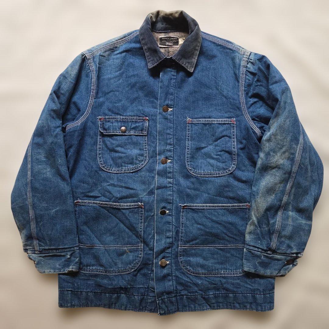 【濃紺 M】sears デニムカバーオール WORK'N LEISURE usa