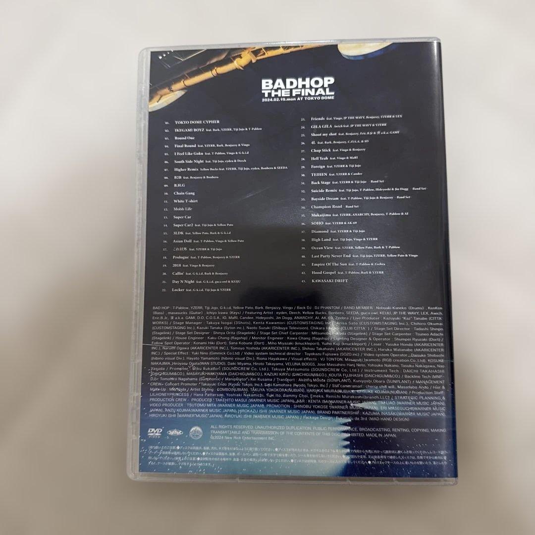 【希少】BADHOP THE FINAL TOKYO DOME LIVE DVD