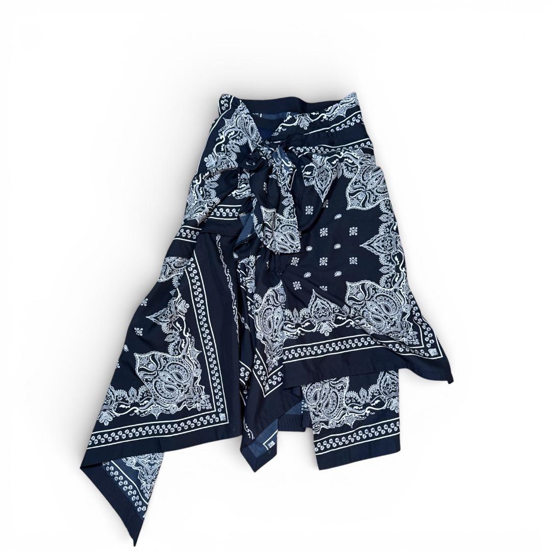 19ss名作 Sacai サカイ Bandana Skirt バンダナスカート