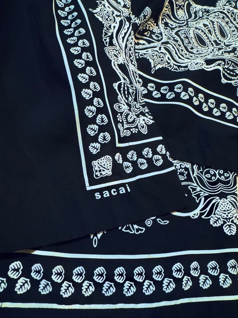 19ss名作 Sacai サカイ Bandana Skirt バンダナスカート