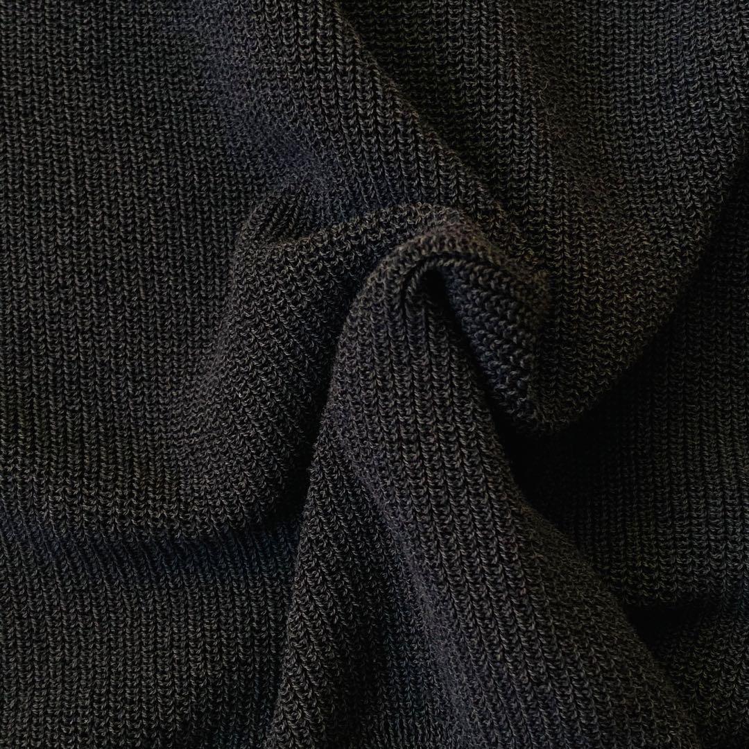 【美品】evam eva　畦カーディガン　sumi　24SS　Vネック　羽織り