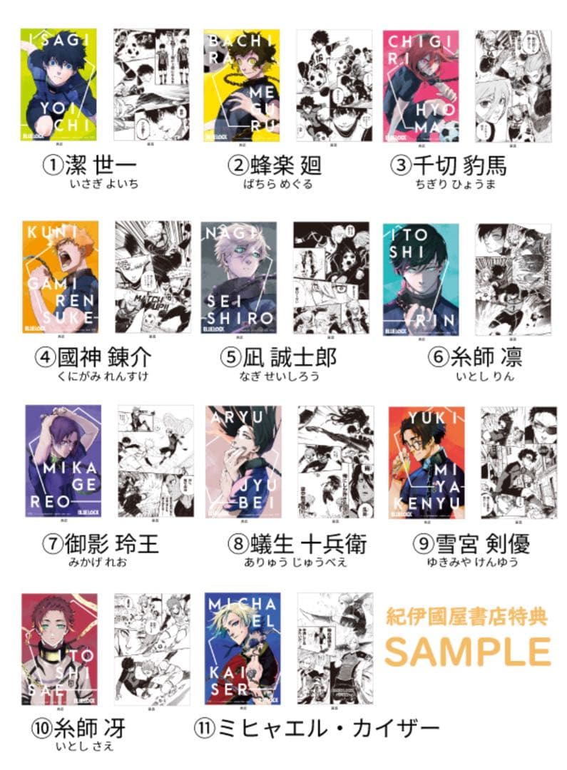 ブルーロック　購入特典　非売品　ポストカード　その他