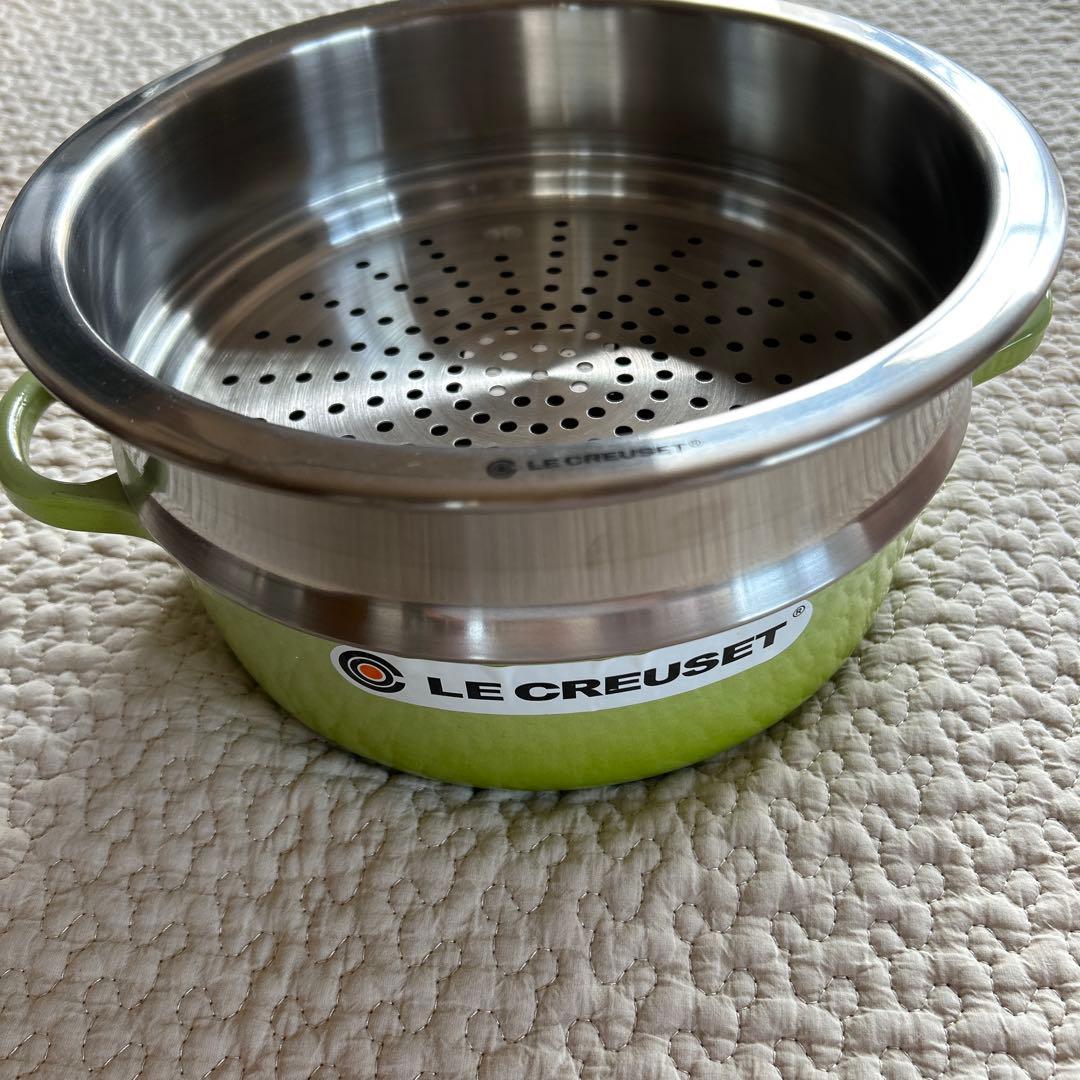LE CREUSET グリーン 両手鍋