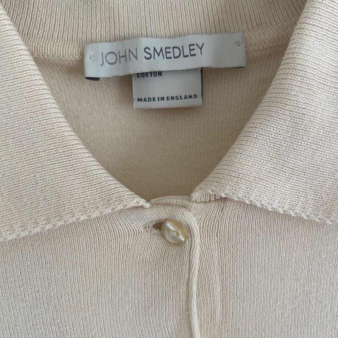 JHON SMEDREYサイズS五分袖 レディースポロシャツオフホワイト