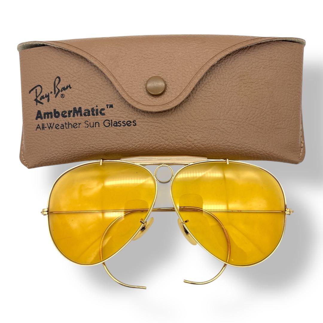 RayBan Shooter Ambermatic B&L USA カリクローム