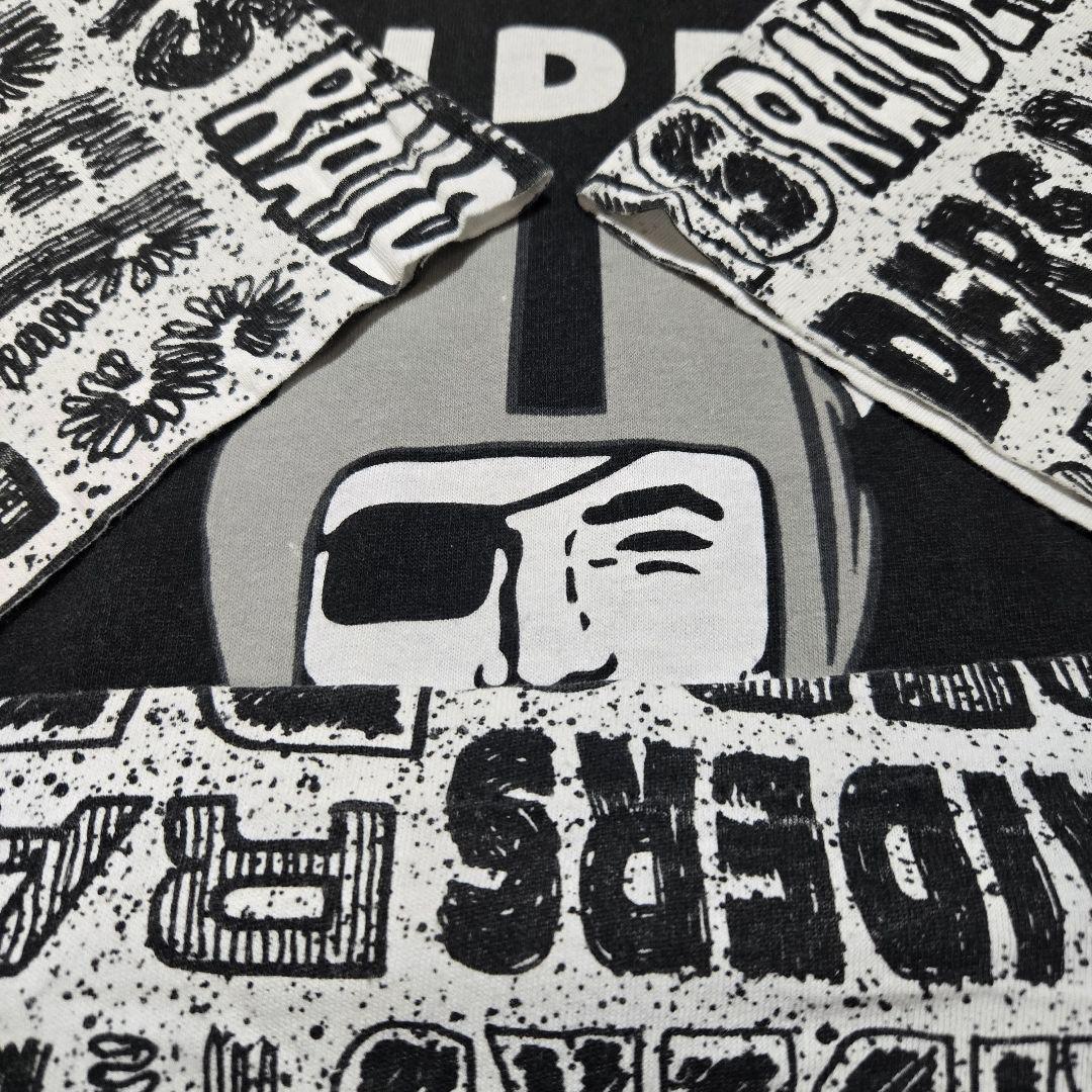 USA製 90sレイダース全面総柄ビッグプリントTシャツ　Raiders