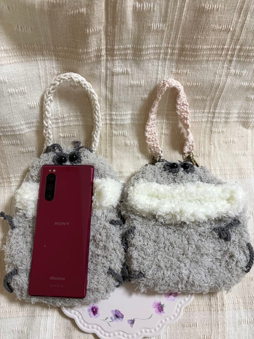 編みぐるみドリーちゃんとスマホケース