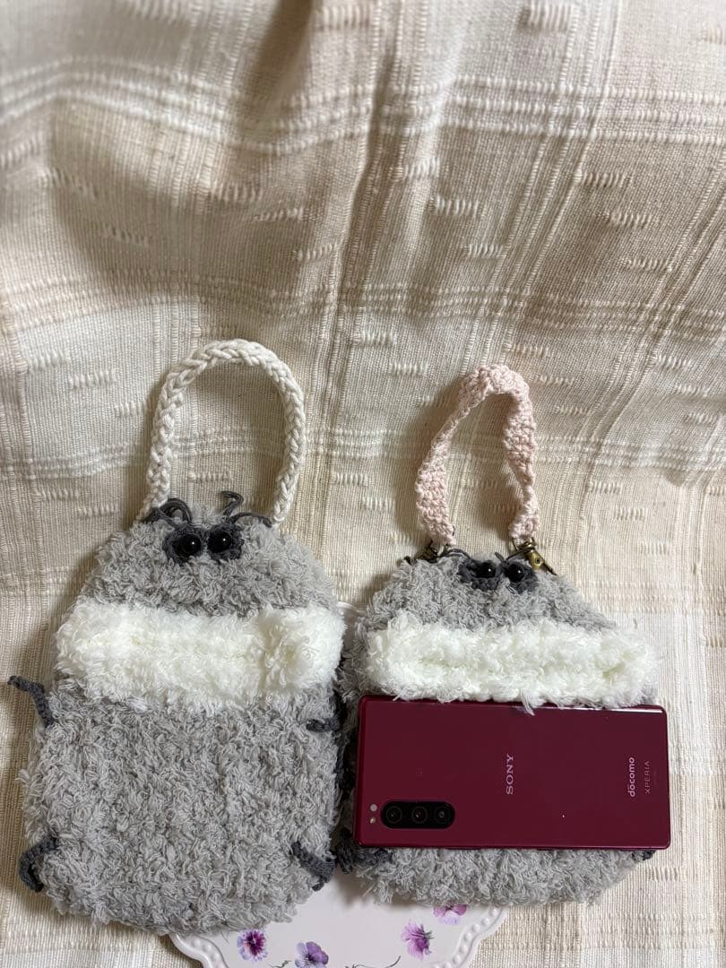 編みぐるみドリーちゃんとスマホケース