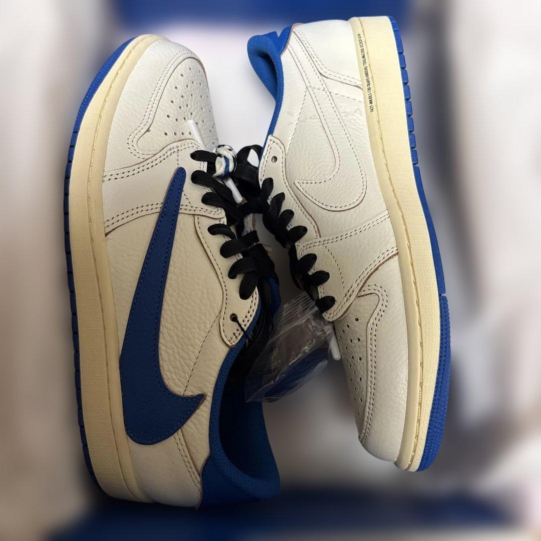 靴 Travis Scott fragment Jordan 1 Low 27.5