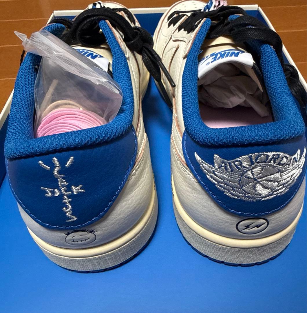 靴 Travis Scott fragment Jordan 1 Low 27.5