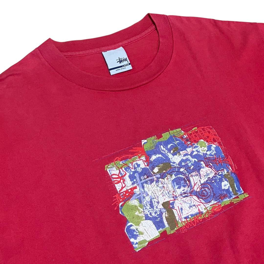USA製 OLD STUSSY futura コラージュTシャツ ステューシーL