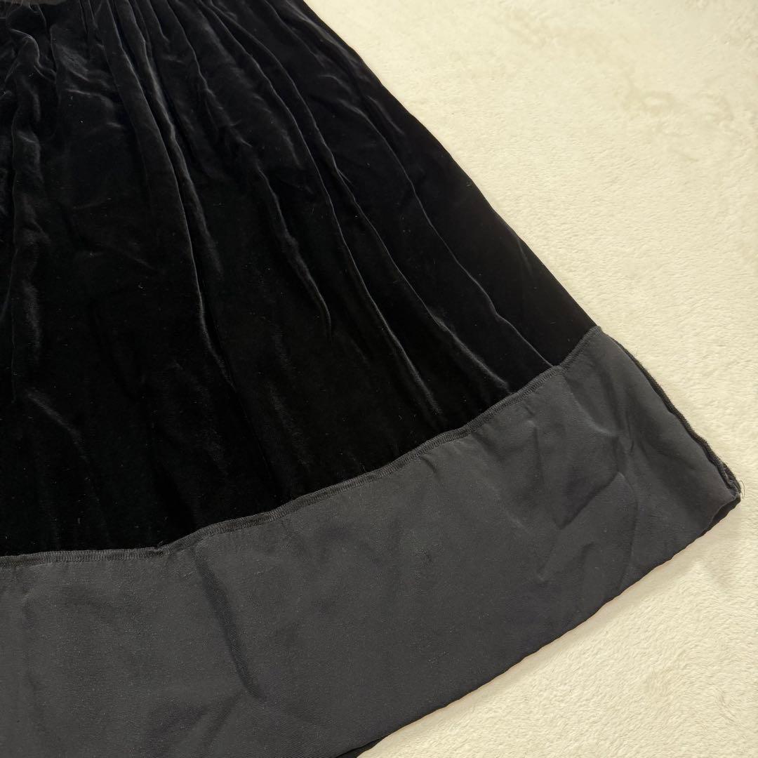 COMME des GARÇONS コムコム 切替 ベロア スカート