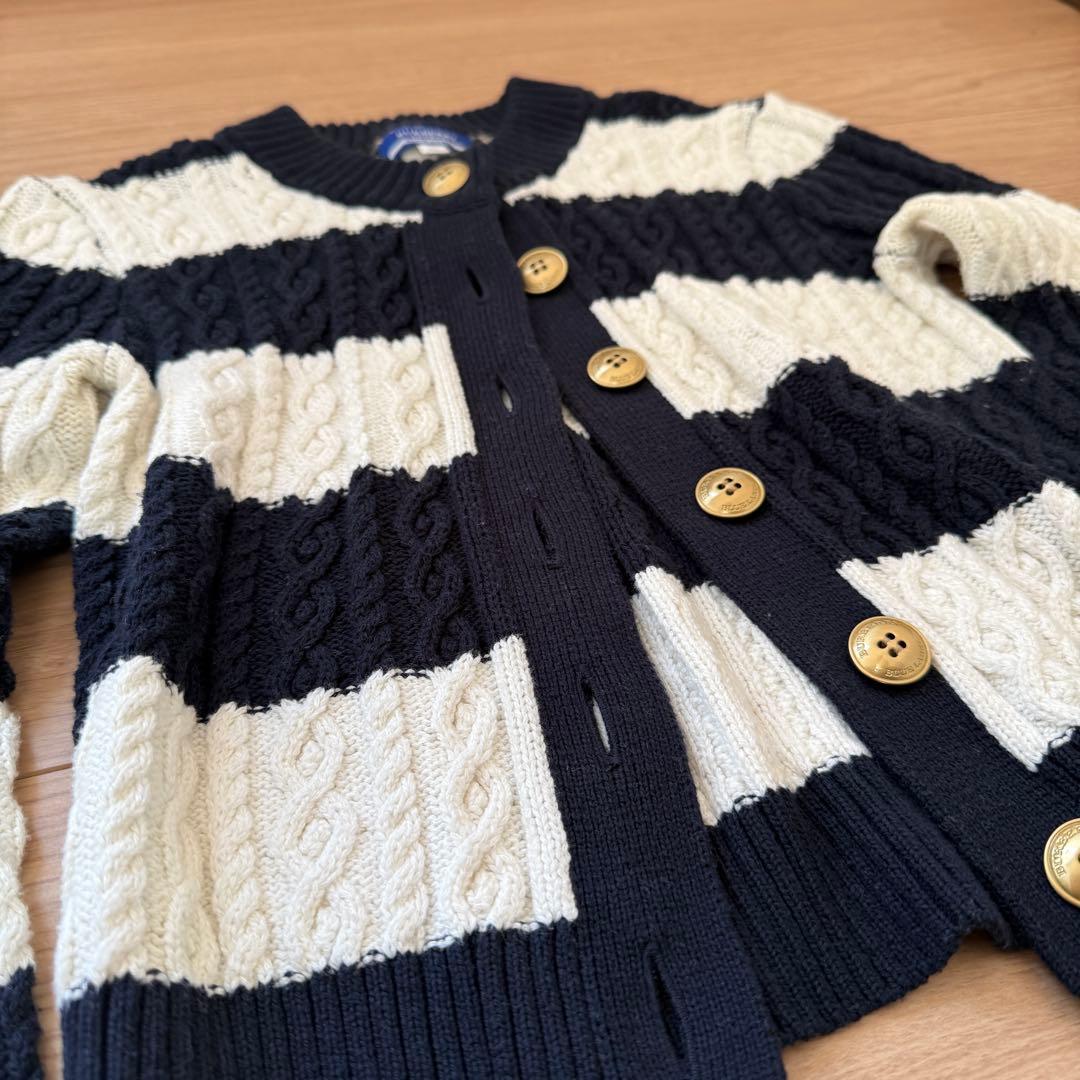 【セール中】BURBERRY BLUE LABELケーブルニットカーデ 38