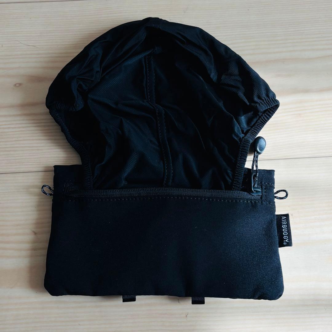 エアバギーベビーキャリアベーシックプラス　黒　美品　抱っこ紐　3way