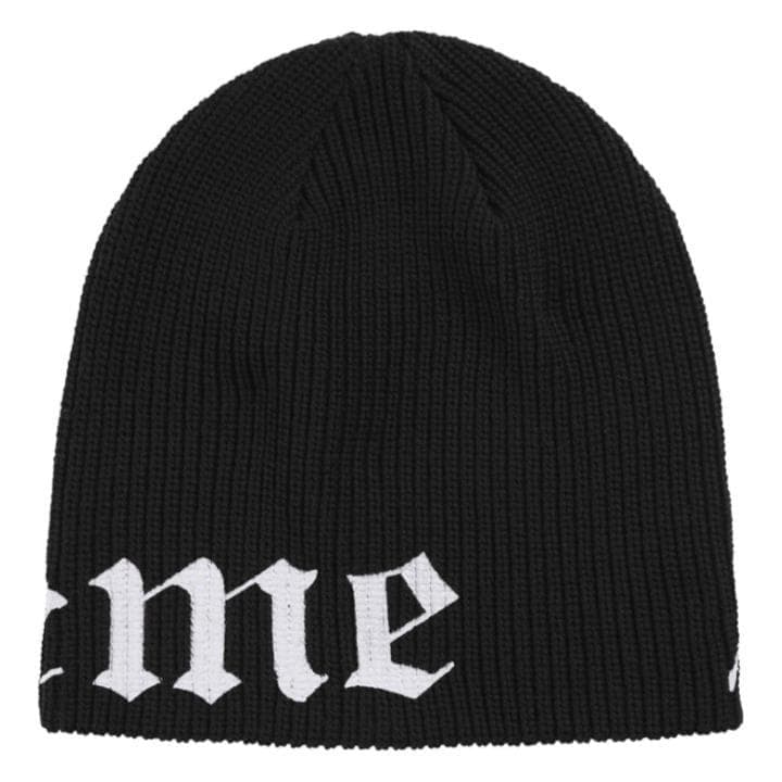 Supreme Old English Printed Beanie 黒